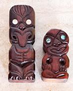 nieuw zeeland maori houten beeldje 7 cm, Ophalen of Verzenden