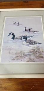 schilderij prentenmet wilde ganzen, Ophalen of Verzenden, 'T Olde Gre-j, Info@toldegrej.nl, Endepoelstraat 20f Didam