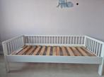 Peuterbed - Wit Houten Bedje, Kinderen en Baby's, Gebruikt, 70 tot 85 cm, Ophalen of Verzenden, Lattenbodem