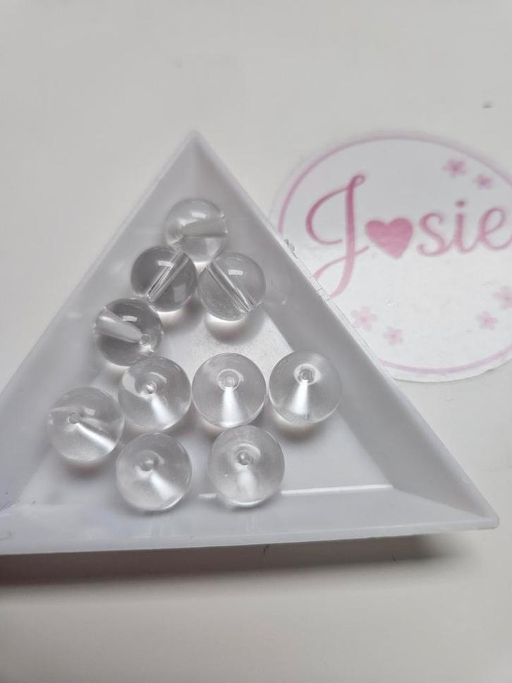 Transparante glaskralen #61, Hobby en Vrije tijd, Kralen en Sieraden maken, Nieuw, Kraal, Ophalen