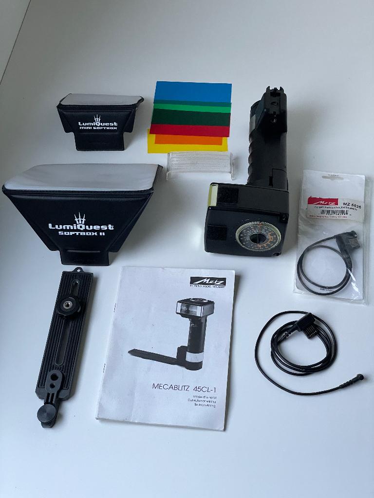 Metz Mecablitz 45CL-1 flitser, Ophalen of Verzenden, Gebruikt, Metz, Kantelbaar