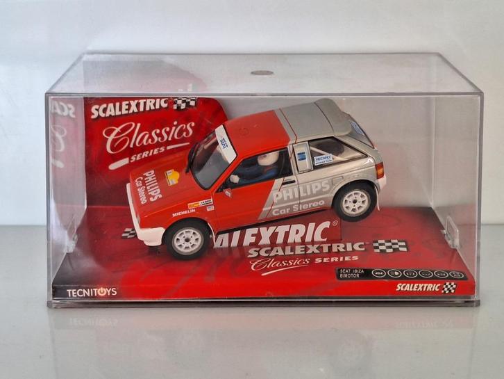 Scalextric Seat ibiza Bimotor Philips 6307 NOG VERZEGELD, Kinderen en Baby's, Speelgoed | Racebanen, Nieuw, Racebaan, Elektrisch
