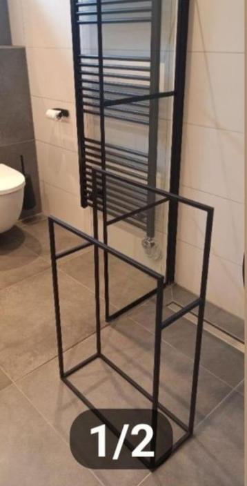 Atmooz Handdoekrek standaard 50x20x23 cm  Metaal zwart beschikbaar voor biedingen