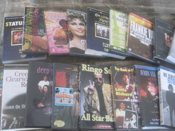 40 dvd's, 70 cd's en 50 elpees fifties /sixties /seventies  beschikbaar voor biedingen