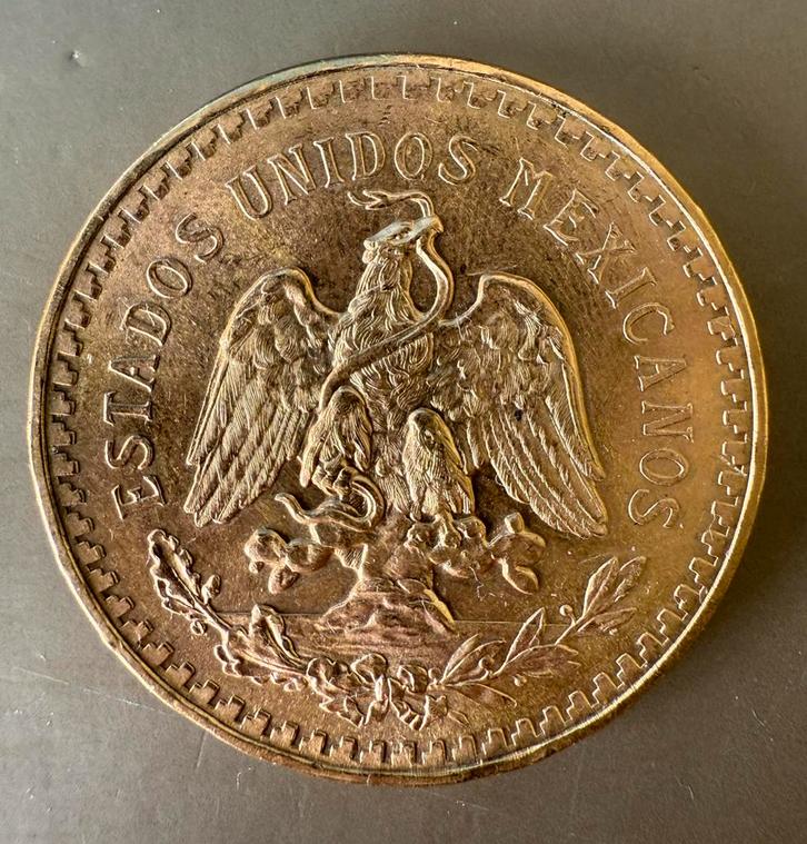 Mexico 50 Pesos 1947 goud, Postzegels en Munten, Munten | Europa | Niet-Euromunten, Losse munt, Overige landen, Goud, Ophalen