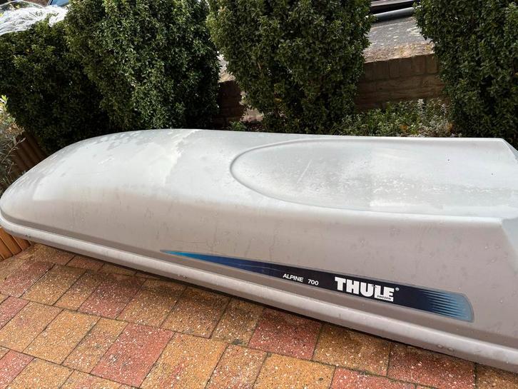 Thule Alpine 700 ski Dakkoffer - 430L gebruikt, Auto diversen, Dakkoffers, Gebruikt, Ophalen