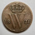 Halve cent 1821 Brussel. Zfr., Ophalen of Verzenden, Koning Willem I, Overige waardes, Losse munt