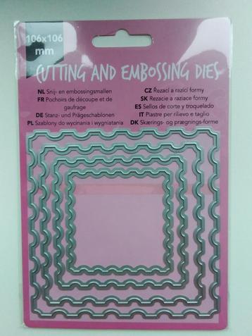 Snij en embossing mal post zegel beschikbaar voor biedingen