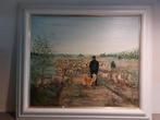 Desiderata - Schaapherder Weiteveen - Olieverf 1989, Antiek en Kunst, Kunst | Schilderijen | Klassiek, Ophalen of Verzenden