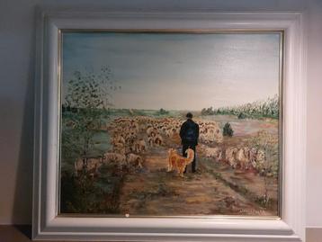 Desiderata - Schaapherder Weiteveen - Olieverf 1989 beschikbaar voor biedingen