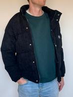 Puffer jas corduroy stof - ribstof- maat M, Maat 48/50 (M), Zwart, Fresh amsterdam, Ophalen of Verzenden