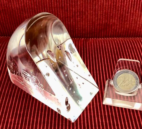 Presse Papier Kristal, vorm v.e. Homp Kaas, Leerdam, Alkmaar, Antiek en Kunst, Antiek | Glas en Kristal, Ophalen of Verzenden