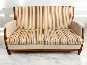 Vintage gestreepte bank / sofa beschikbaar voor biedingen