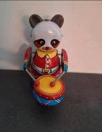 Blikken Panda met trommel met opwindmechaniek., Verzamelen, Poppetjes en Figuurtjes, Ophalen of Verzenden, Zo goed als nieuw