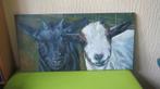schilderijen schapen en geiten, acrylverf op doek, p/p/st, Antiek en Kunst, Verzenden