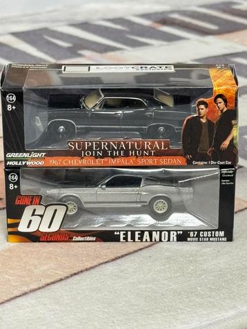 Supernatural 1967 Chevrolet Impala & Ford Mustang Eleanor beschikbaar voor biedingen