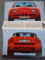 folder BMW Z1 1987 Duits - tabloid formaat - poster, Ophalen of Verzenden, Zo goed als nieuw, BMW