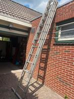 Rwtuv Ladder reformladder 3 x 12 treden max 8.20 meter, Ophalen, Gebruikt, Ladder, Opvouwbaar of Inschuifbaar