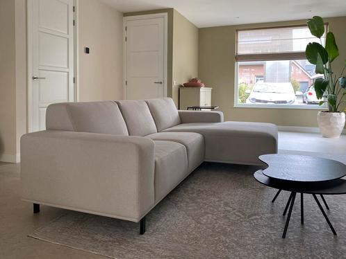 Beige hoekbank zgan, Huis en Inrichting, Banken | Sofa's en Chaises Longues, Zo goed als nieuw, 150 cm of meer, Ophalen