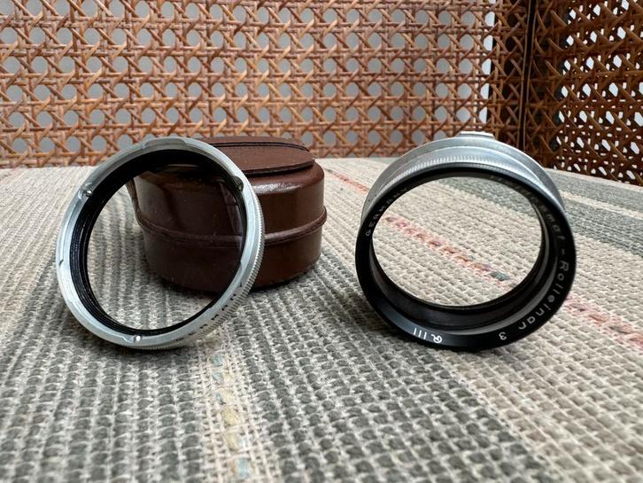 Rolleiflex 2.8F Zonnekap Lens Cap Rolleinar Bay III Strap, Audio, Tv en Foto, Fotografie | Filters, Gebruikt, Ophalen of Verzenden