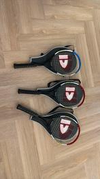 Drie Donnay tennisrackets, Sport en Fitness, Tennis, Ophalen of Verzenden, Gebruikt, Racket