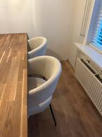 2 teddy eetkamer stoelen, Huis en Inrichting, Stoelen, Ophalen, Zo goed als nieuw, Wit, Vier