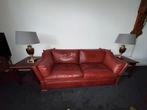 Kastelenbank in zeer goede staat, Huis en Inrichting, Tweepersoons, Leer, Ophalen of Verzenden, Zo goed als nieuw