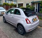 Fiat 500 Cabrio Hybrid 2020 Powder Pink, Auto's, Voorwielaandrijving, Overige kleuren, 4 stoelen, Leder en Stof