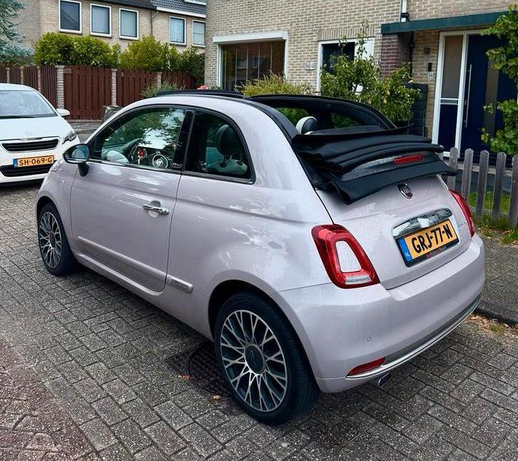 Fiat 500 Cabrio Hybrid 2020 Powder Pink, Auto's, Fiat, Particulier, 500C, Adaptive Cruise Control, Airconditioning, Android Auto