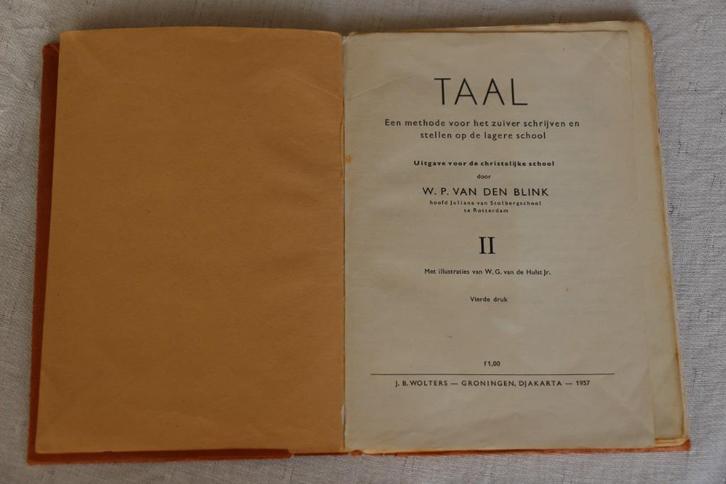Oude schoolboeken, Antiek en Kunst, Antiek | Boeken en Bijbels, Ophalen of Verzenden
