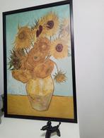 Schitterend groot schilderij zonnenbloemen vincent v gogh, Antiek en Kunst, Ophalen