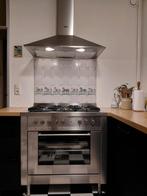 Gasfornuis RVS met oven, Witgoed en Apparatuur, Ophalen, 60 cm of meer, Inbouw, Gas