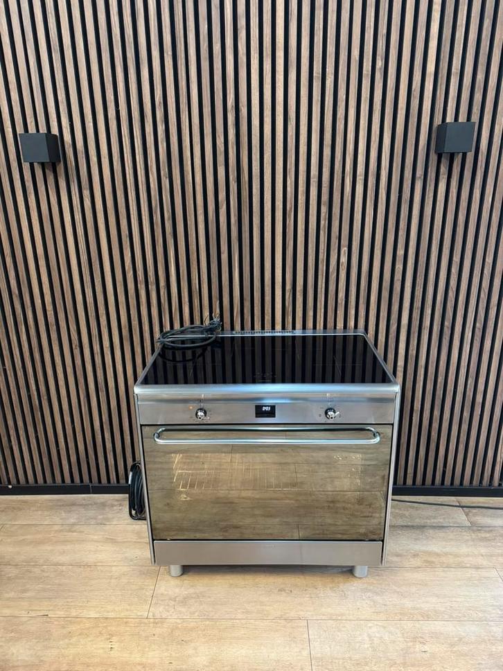 Zeer Luxe Rvs Smeg Fornuis INDUCTIE (Gratis bezorgen), Witgoed en Apparatuur, Kookplaten, Zo goed als nieuw, Vrijstaand, Inductie