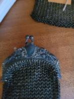 Antiek verzilverd chateleine beursje, Antiek en Kunst, Curiosa en Brocante, Ophalen of Verzenden