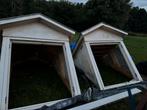 2 kleine dakkapellen gratis afhalen, Doe-het-zelf en Verbouw, Gebruikt, Overige typen, 75 tot 150 cm, Hout