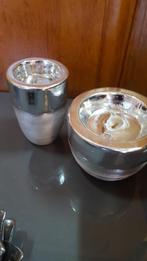 zilver kleurige waxine houders, Huis en Inrichting, Ophalen of Verzenden, 'T Olde Gre-j, Info@toldegrej.nl, Endepoelstraat 20f Didam