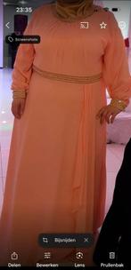 Avondjurk plussize abiye galajurk maat 50 52 54 56, Galajurk, Blauw, Maat 46/48 (XL) of groter, Ophalen of Verzenden