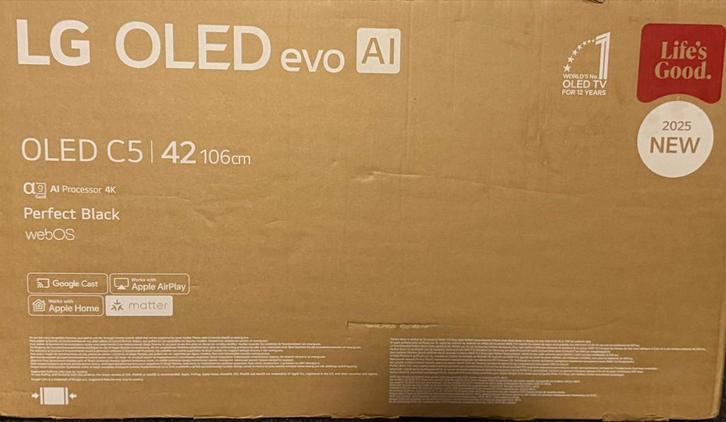 LG OLED C5 42 inch Nieuw in Doos!, Audio, Tv en Foto, Televisies, Nieuw, OLED, 40 tot 60 cm, 4k (UHD), LG, 120 Hz, Smart TV, Ophalen of Verzenden