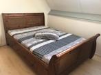 Mooi Twee persoons Kolonial bed geheel compleet zie foto's, Ophalen, Gebruikt, Tweepersoons, Koloniaal Oud Grenen