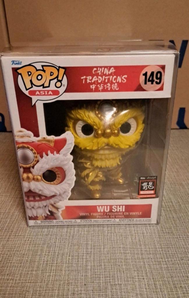 Funko Pop! Asia Wu Shi 149 Gold LE 1000 + Protector, Verzamelen, Poppetjes en Figuurtjes, Nieuw, Ophalen of Verzenden