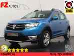 Dacia Sandero 0.9 TCe Stepway Lauréate - Navigatie - Lichtm, Auto's, Dacia, Voorwielaandrijving, Stof, Gebruikt, Blauw