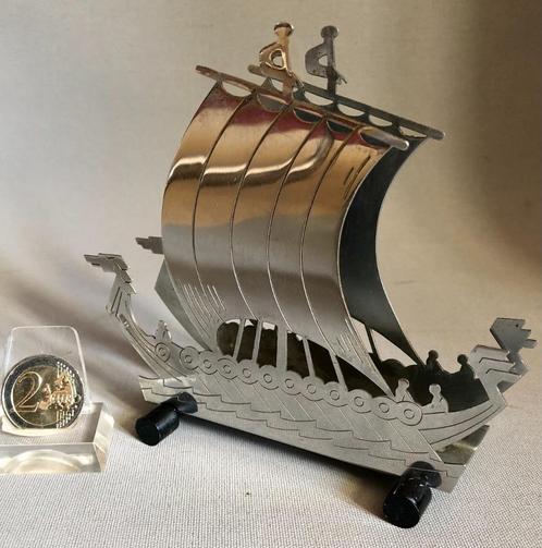 Fifties Servethouder in vorm van Vikingschip / Drakenboot, Huis en Inrichting, Keuken | Keukenbenodigdheden, Gebruikt, Ophalen of Verzenden