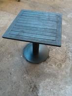 Tuintafel vierkant hardhout/gietijzer 70x70, Ophalen of Verzenden