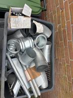 Diverse partij zinken buizen en bochten nieuw !!, Doe-het-zelf en Verbouw, Buizen en Afvoer, Ophalen, Bochten, Gebruikt, Zink