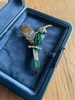 A&S Attwood and Sawyer broche papegaai Air Mauritius, Ophalen of Verzenden, Zo goed als nieuw, Goud, Overige materialen