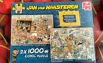 Jan van Haasteren - doos met 2 puzzels - 1000, Ophalen of Verzenden, Zo goed als nieuw