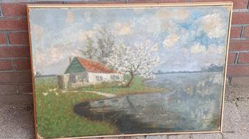 schilderij Jo Kalf Amersfoort  museum Flehite beschikbaar voor biedingen