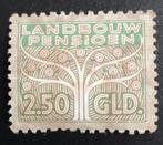 Nederlandse belasting landbouw pensioen 2.50gld, Ophalen of Verzenden, Postfris