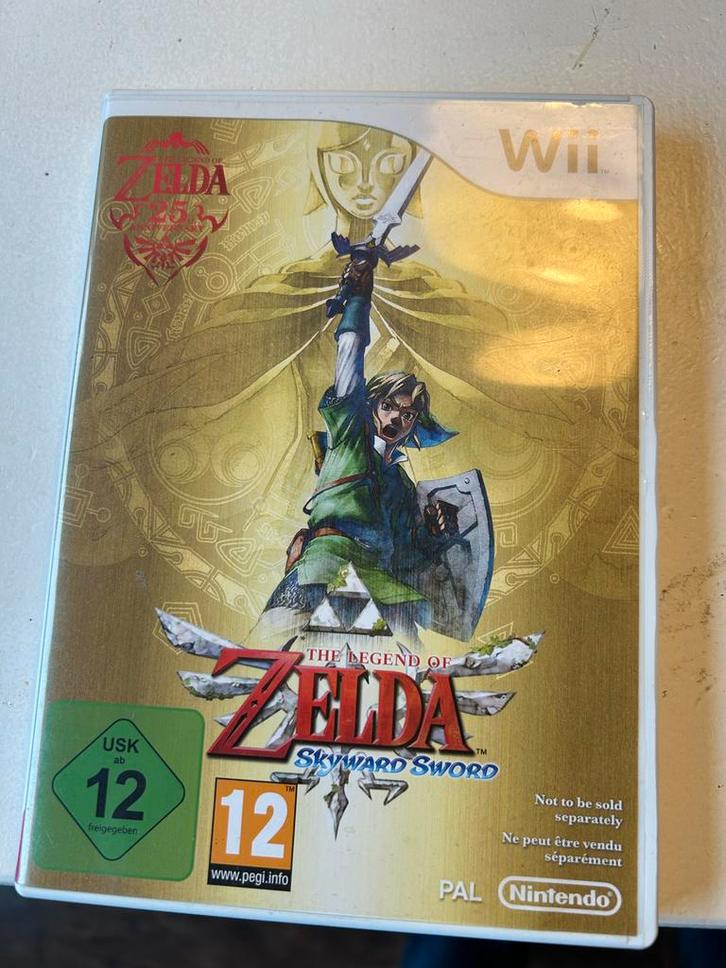 Zelda Skyward Sword - Wii - Avontuur!, Spelcomputers en Games, Games | Nintendo Wii, Gebruikt, Avontuur en Actie, 1 speler, Vanaf 12 jaar