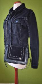 Boho hippie chic leren suede schoudertas - Nieuwstaat, Ophalen of Verzenden, Nieuw, Zwart, Schoudertasje